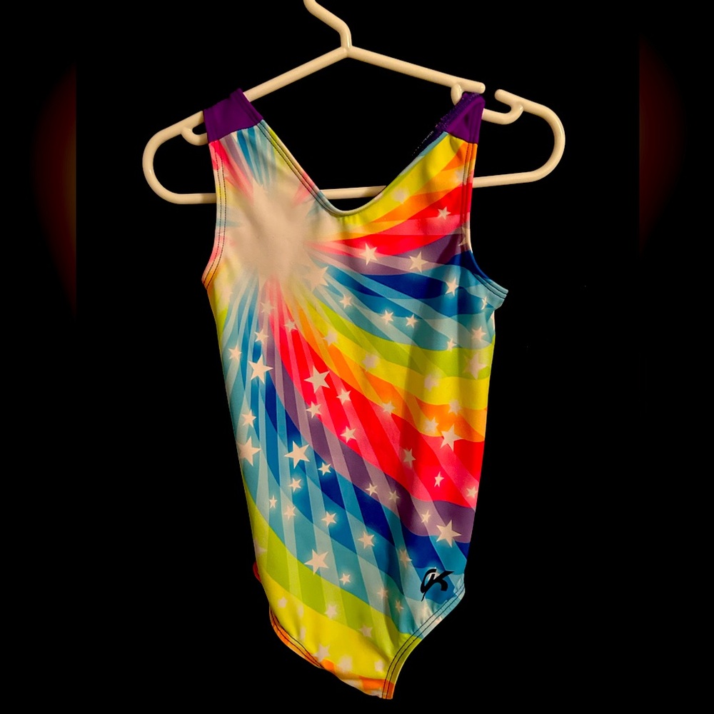 Colorful Starburst Kids Leotard